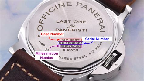 where is the serial number on a panerai watch|panerai watch serial numbers.